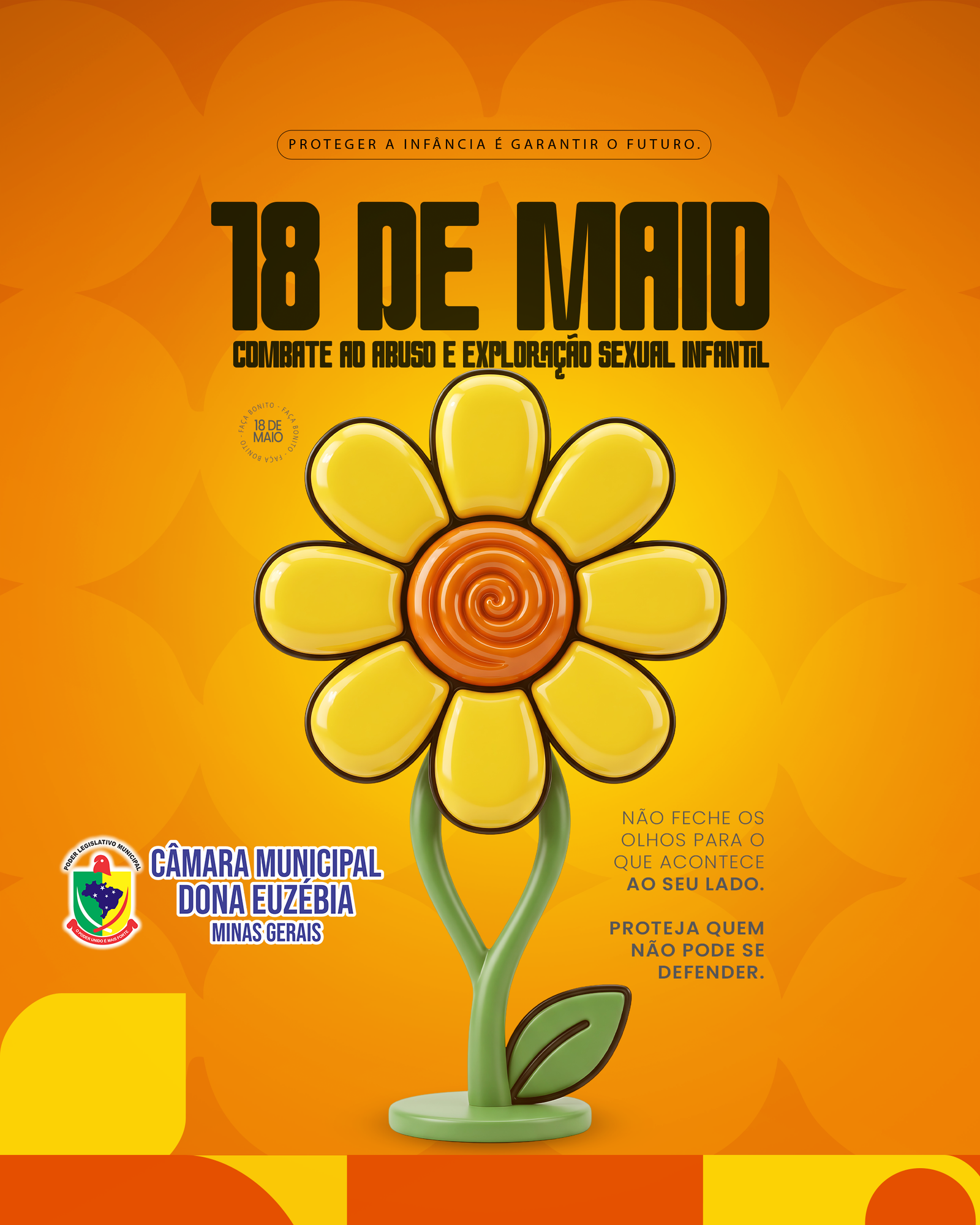 18 de Maio — Dia Nacional de Combate ao Abuso e à Exploração Sexual Infantil