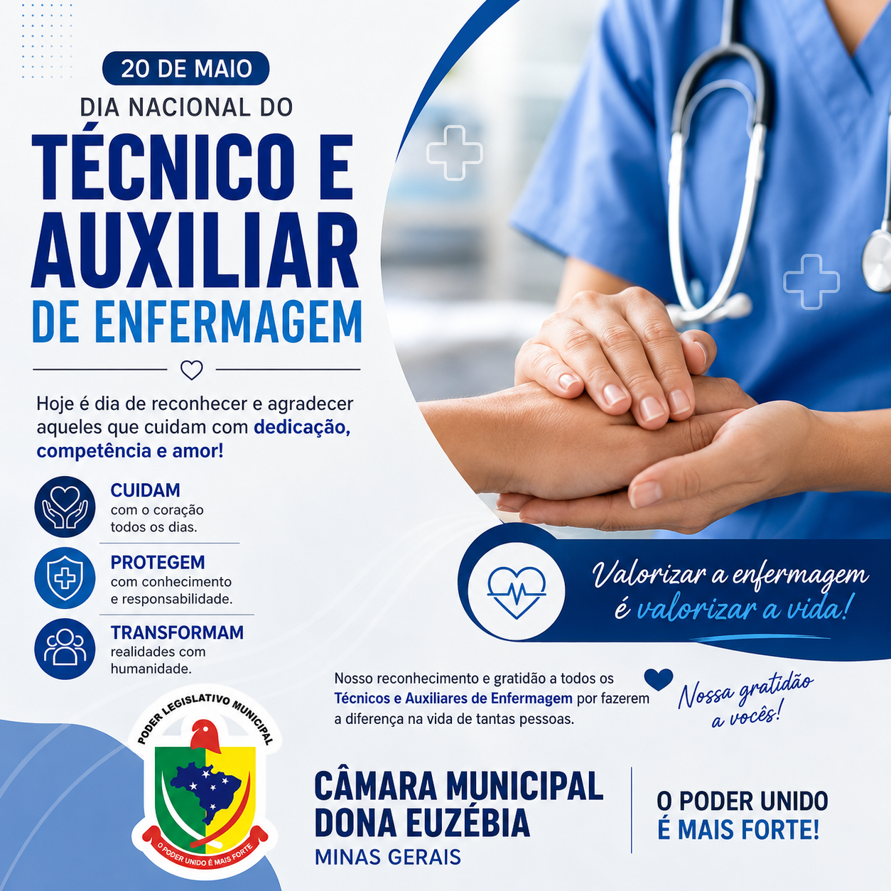 20 de maio — Dia Nacional do Técnico e Auxiliar de Enfermagem