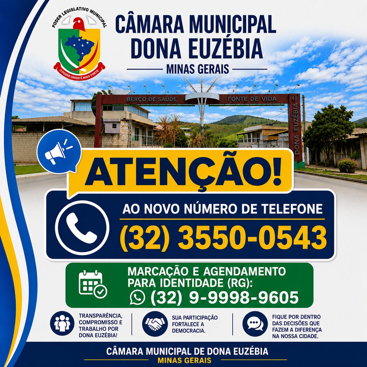 ATENÇÃO, POPULAÇÃO DE DONA EUZÉBIA!
