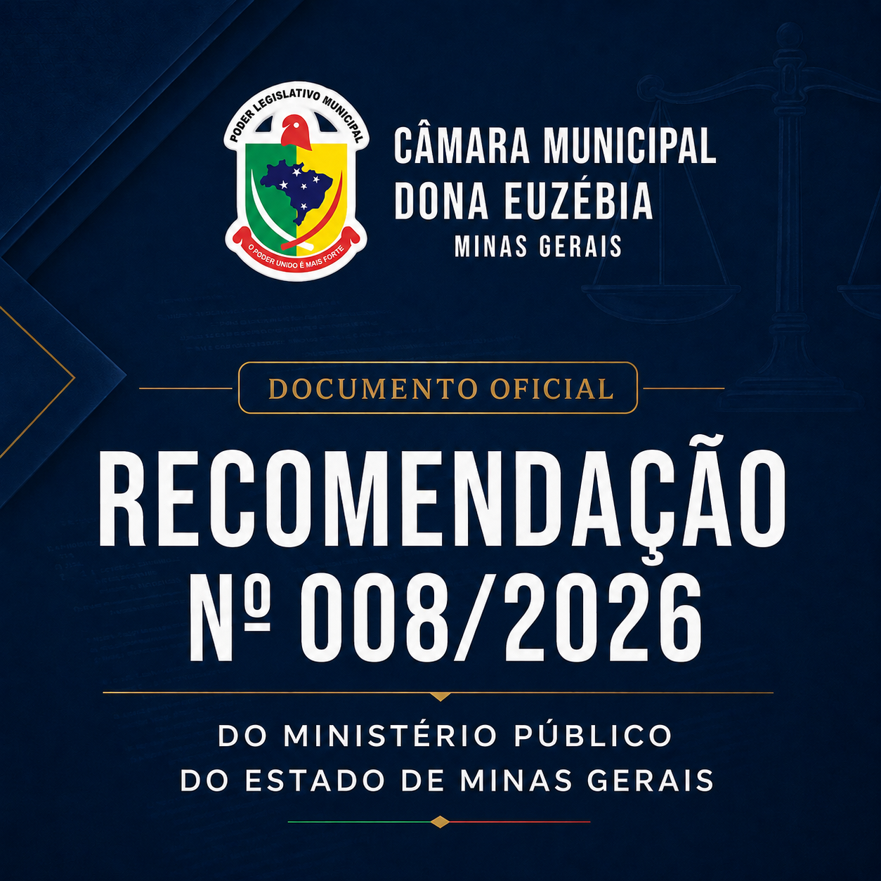 RECOMENDAÇÃO Nº 008/2026 - Ministério Público do Estado de Minas Gerais.